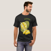 Hand drawn Durian   Tropical Fruit T-shirt (Voorkant volledig)