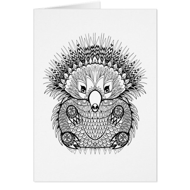 Hand Drawn Echidna Doodle (Voorkant)
