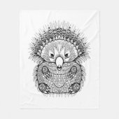 Hand Drawn Echidna Doodle Fleece Deken (Voorkant)