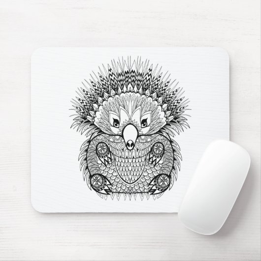 Hand Drawn Echidna Doodle Muismat (Met muis)