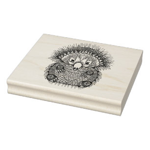 Hand Drawn Echidna Doodle Rubberstempel