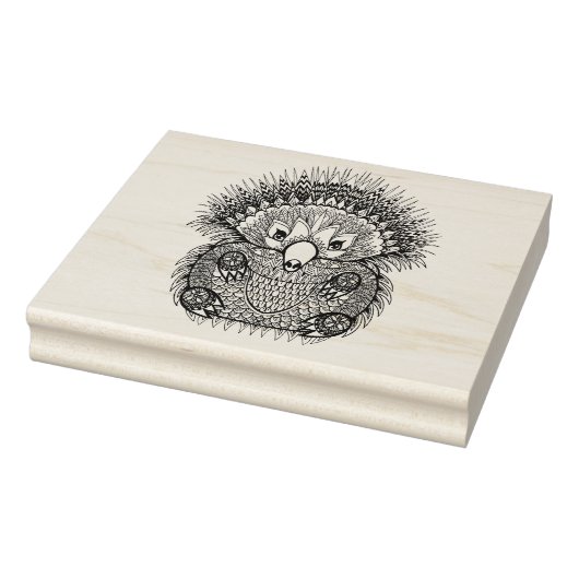 Hand Drawn Echidna Doodle Rubberstempel (Stempel)