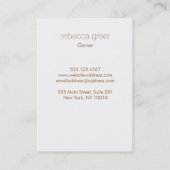 Hand Drawn Elegant Pink Cherry Blossoms Floral Visitekaartje (Achterkant)