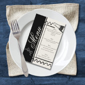 Hand Drawn Elegant Simple Black & White Wedding Flyer