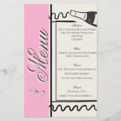 Hand Drawn Elegant Simple Pink & Cream Wedding  Flyer (Voorkant)