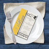 Hand Drawn Elegant Simple Yellow & Cream Wedding  Flyer