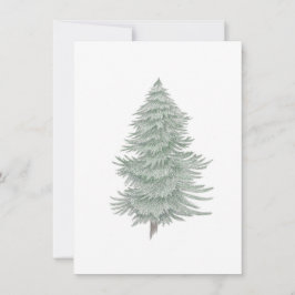 Hand Drawn Evergreen Tree 2 Notitiekaartje