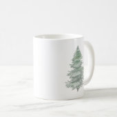 Hand Drawn Evergreen Tree Koffiemok (Voorkant rechts)
