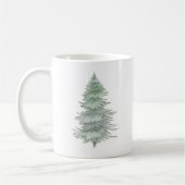 Hand Drawn Evergreen Tree Koffiemok (Links)
