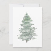 Hand Drawn Evergreen Tree Notitiekaartje (Voorkant)