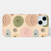 Hand-drawn Facial Expressions Seamless Pattern Case-Mate iPhone Case (Achterkant (horizontaal))