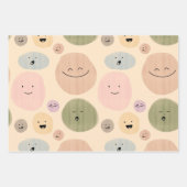 Hand-drawn Facial Expressions Seamless Pattern Inpakpapier Vel (Voorkant 2)
