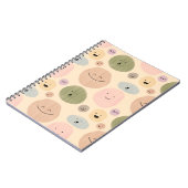 Hand-drawn Facial Expressions Seamless Pattern Notitieboek (Linkerzijde)