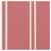 Hand Drawn Farmhouse Stripes | Faded Rust Red Stof (Close Up)