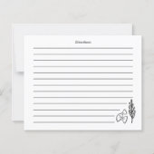 Hand Drawn Favorite Recipe Card (Achterkant)