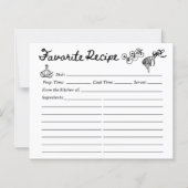 Hand Drawn Favorite Recipe Card (Voorkant)