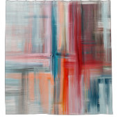 Hand drawn fine art painting. Oil on canvas, long  Douchegordijn (Voorkant)