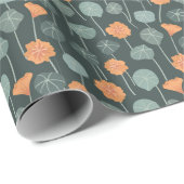Hand-Drawn Floral Garden Wrapping Paper Cadeaupapier (Rol Hoek)