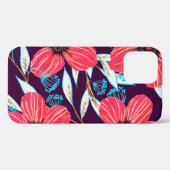 Hand-drawn floral herbal seamless pattern. Sketche Case-Mate iPhone Case (Achterkant (horizontaal))