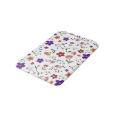 Hand-Drawn Floral Pattern Badmat (Gekanteld)