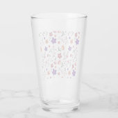 Hand-Drawn Floral Pattern Glas (Achterkant)
