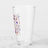 Hand-Drawn Floral Pattern Glas (Links)