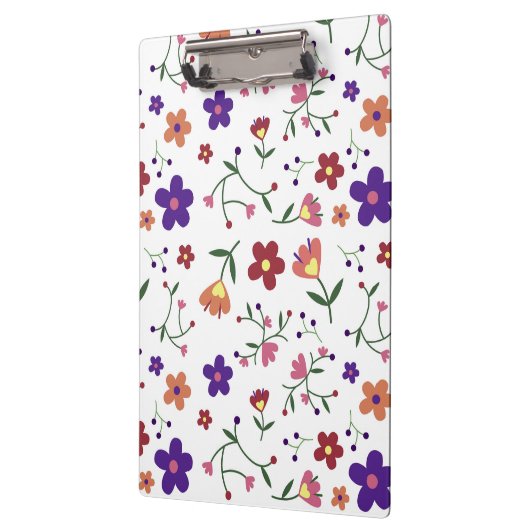 Hand-Drawn Floral Pattern Klembord (Links)