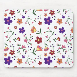 Hand-Drawn Floral Pattern Muismat