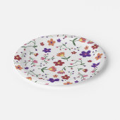 Hand-Drawn Floral Pattern Papieren Bordje (Gekanteld)