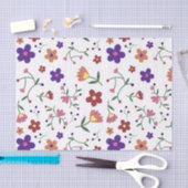 Hand-Drawn Floral Pattern Tissuepapier (Craft)
