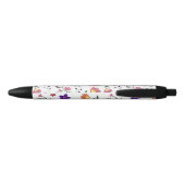 Hand-Drawn Floral Pattern Zwarte Inkt Pen (Achterkant)