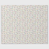 Hand Drawn Floral Whimsical Flowers Wedding Cadeaupapier (Vlak)