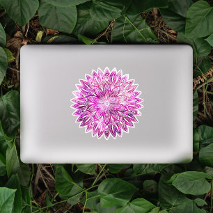 Hand Drawn flower petals roze Mandala Sticker