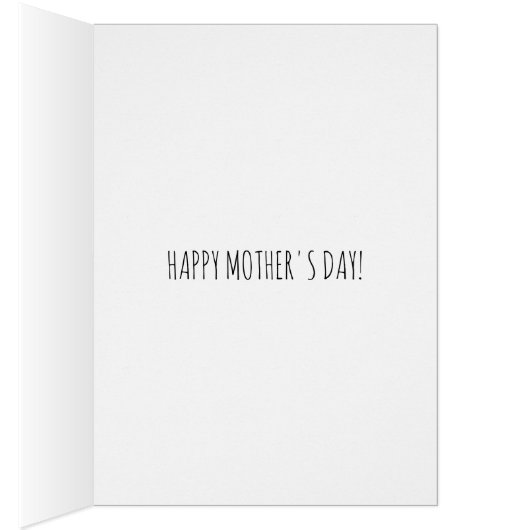 Hand Drawn Flowers Best Mam Ever Moederdag Kaart (Binnen (Rechts))