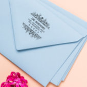 Hand Drawn Flowers Greenery  Font Adres Rubberstempel