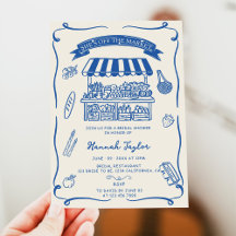 Hand Drawn Fresh Off the Market Bridal Shower