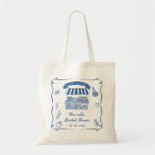 Hand Drawn Fresh Off the Market Bridal Shower Tote Bag (Voorkant)