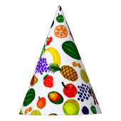 Hand Drawn Fruit Medley Pattern Feesthoedjes (Voorkant)