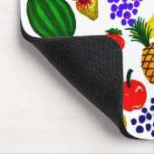 Hand Drawn Fruit Medley Pattern Muismat (Hoek)