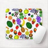Hand Drawn Fruit Medley Pattern Muismat (Met muis)