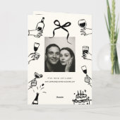 Hand Drawn Funky Drawing Handwritting Wedding  (Achterkant)