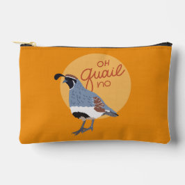 Hand-Drawn Gambel's Quail "Oh Quail No"  Etui