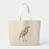 Hand-Drawn Geometric Bird Tote Grote Tote Bag (Achterkant)