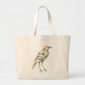 Hand-Drawn Geometric Bird Tote Grote Tote Bag (Voorkant)