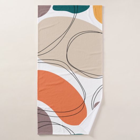 Hand drawn geometric seamless modern abstract mult badhanddoek (Badhanddoek)