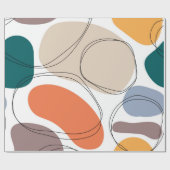 Hand drawn geometric seamless modern abstract mult cadeaupapier (Vlak)