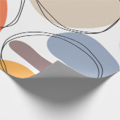 Hand drawn geometric seamless modern abstract mult cadeaupapier (Hoek)