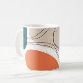 Hand drawn geometric seamless modern abstract mult koffiemok (Voorkant links)