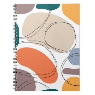 Hand drawn geometric seamless modern abstract mult notitieboek