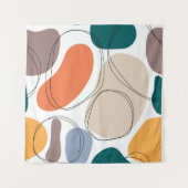 Hand drawn geometric seamless modern abstract mult wandkleed (Voorkant (horizontaal))